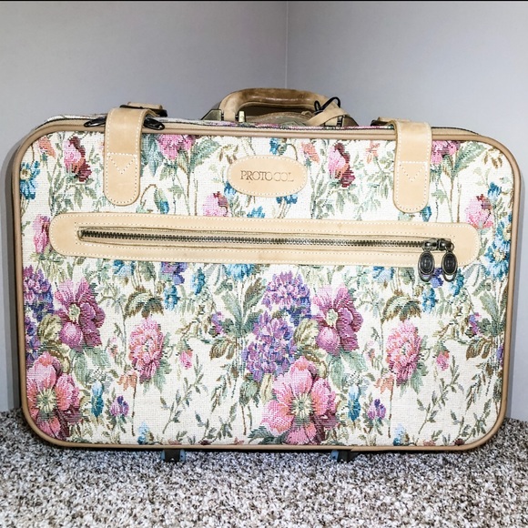 Vintage Floral Protocol Leather Rolling 